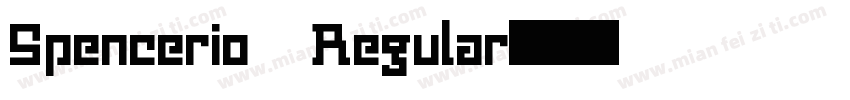 Spencerio Regular字体转换
